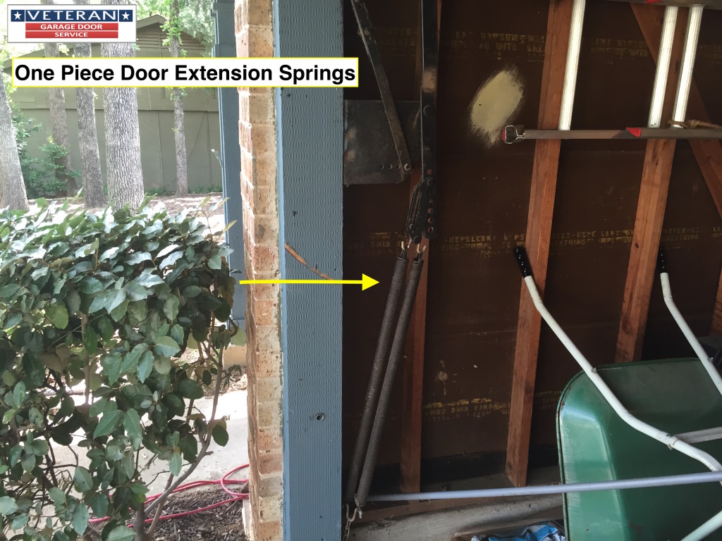 one piece garage door extension spring
