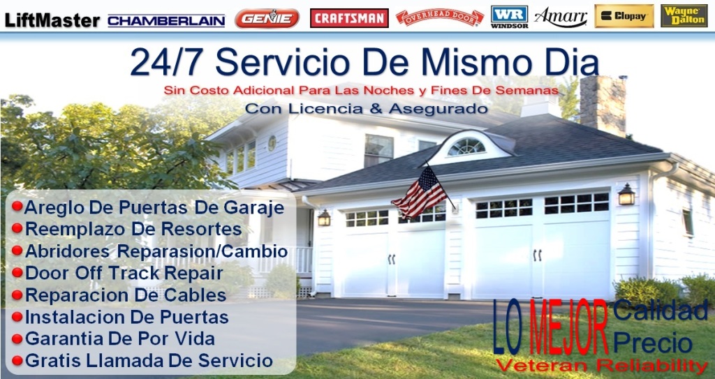 Reparacion De Puertas De Garaje - Sin Cobro De Viaje!