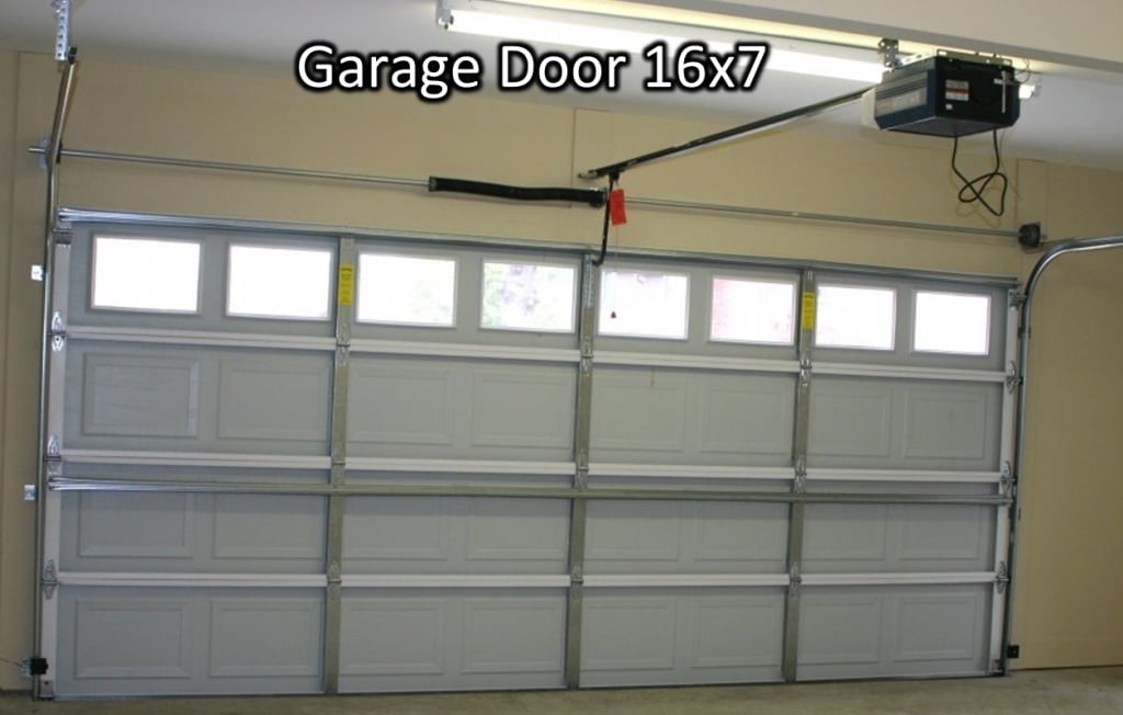 Photo 1 Standard garage door 16x7 from inside 1024x652