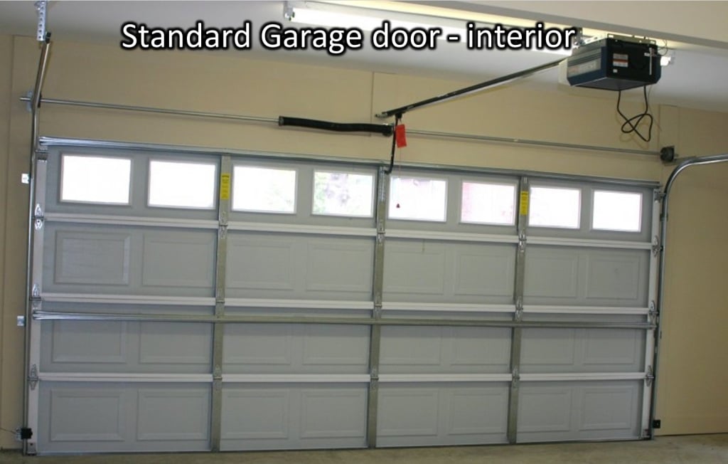 Photo 1 – One layer Garage door from the inside (no insulation)