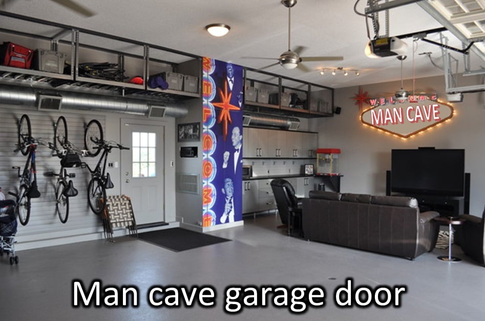 Photo 4– Man cave garage door