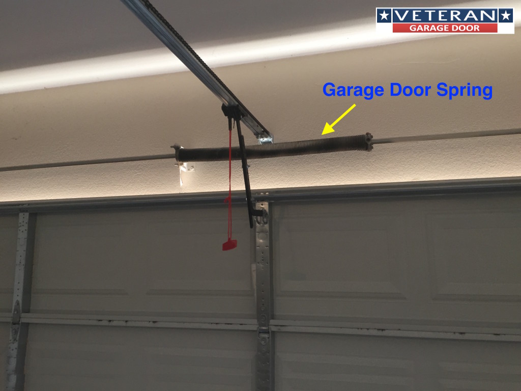 garage door shifted to one side