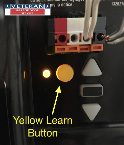 garage door openers learn buttons color difference