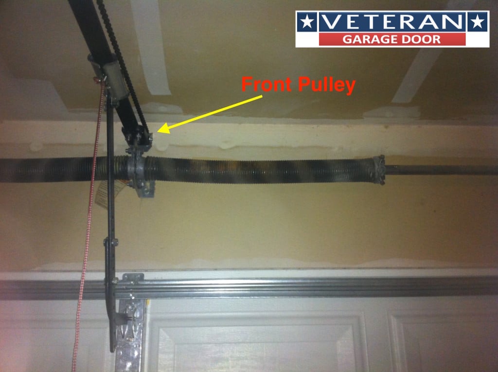 My garage door opener chain broke, how can I fix it?