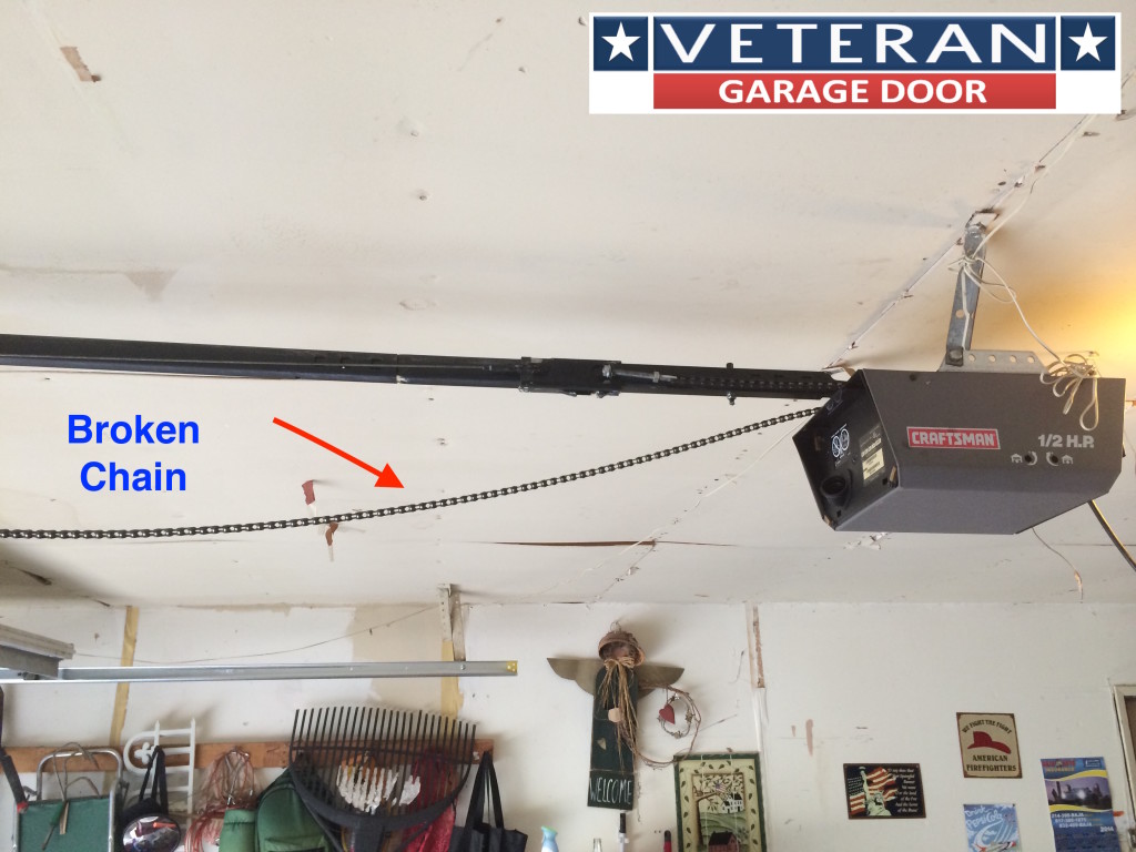 How To Fix Garage Door Cable Broke / Door Fixing & Fix Sagging Door Sc ... - Garage Door Opener Chain Broke 1024x768