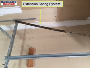 extension spring system garage door