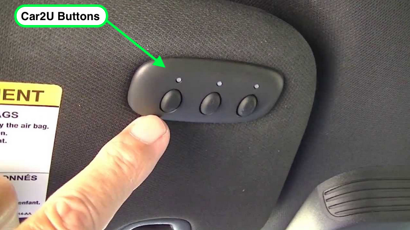 How To Program The Car2u System, Ford Garage Door Opener On Visor