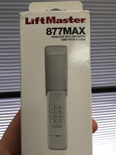 Programming Liftmaster 877max Wireless, How To Change Code On Liftmaster Garage Door Opener Keypad
