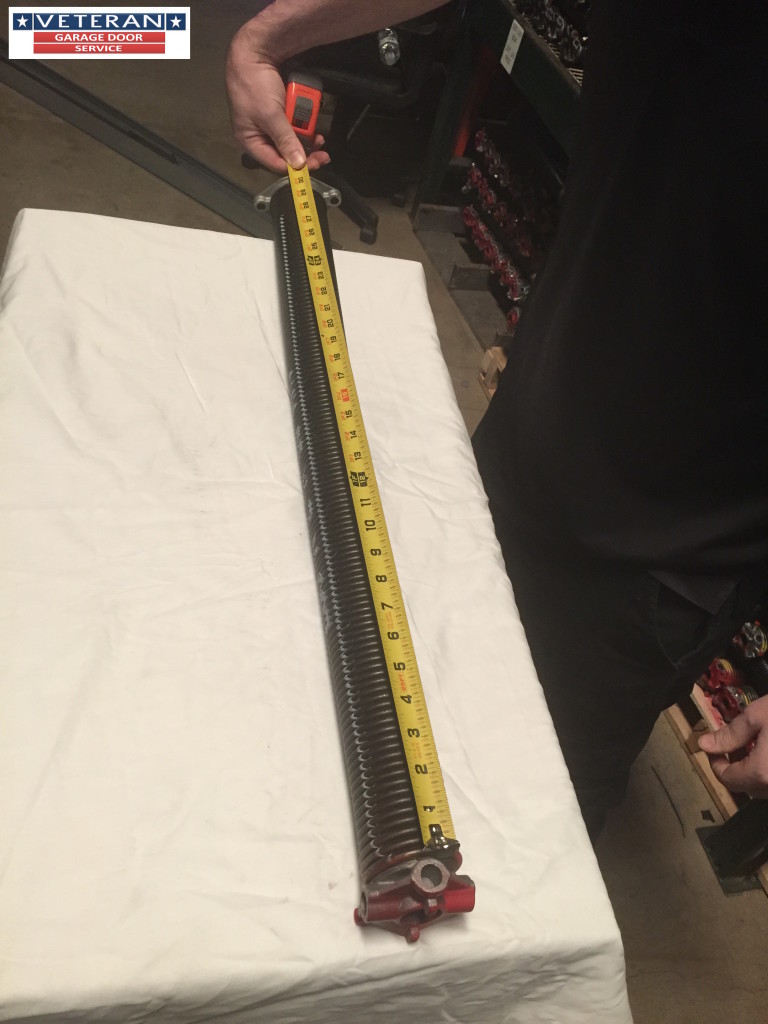 How can I measure the size of my Garage torsion springs?