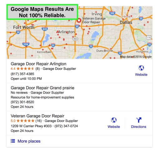 google-maps-garage-door-repair