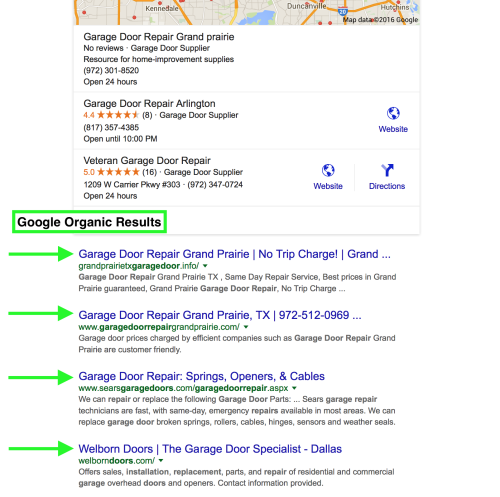 organic-results-google-garage-door-repair