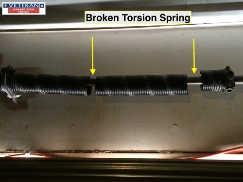 two spots broken torsion spring arlington