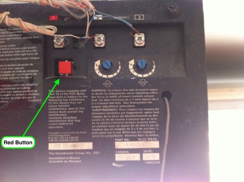 chamberlain whisper drive keypad programming