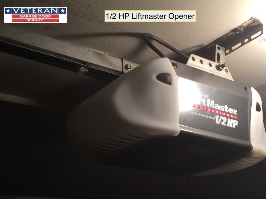 How to know the garage door opener force fits the garage door weight?
