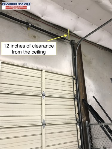 Standard Garage Door To A High Lift, Garage Door Taller Than Opening