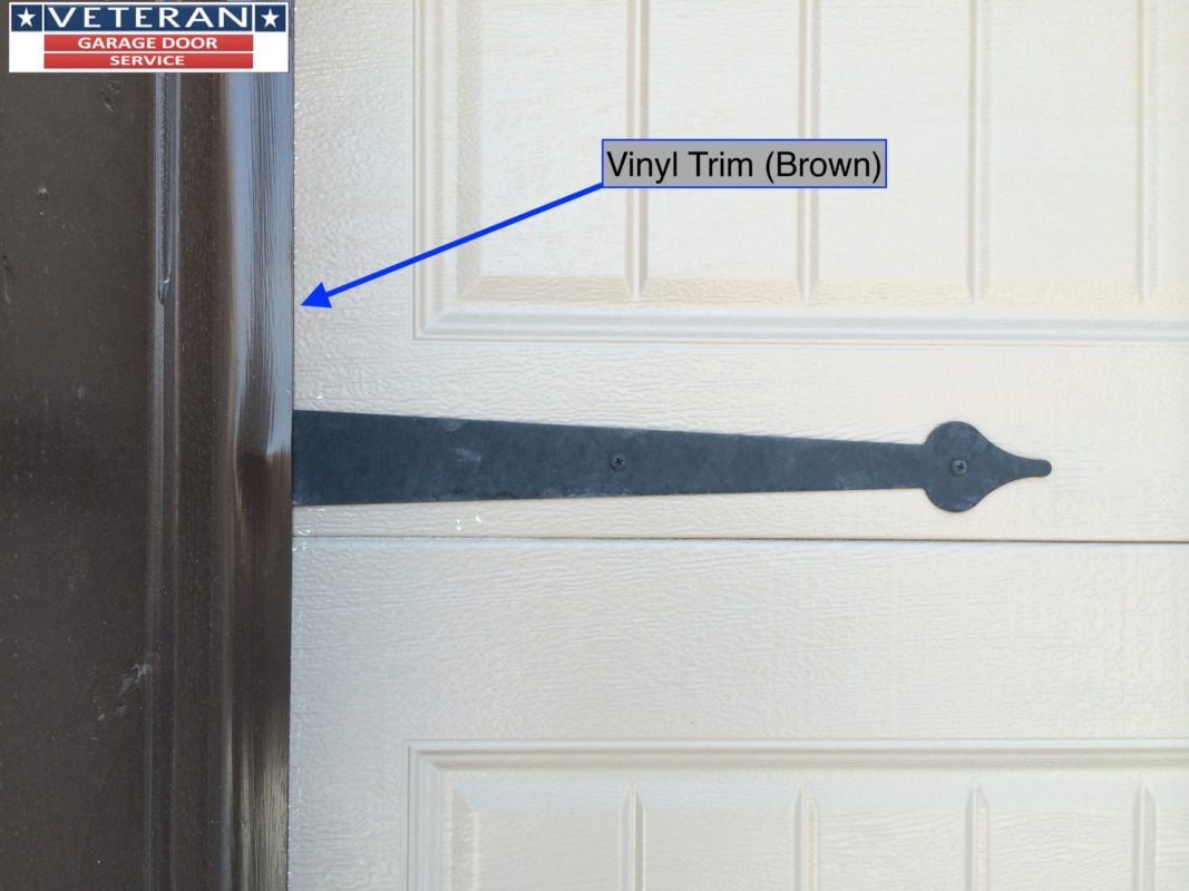 When should I use vinyl trim around my garage door?