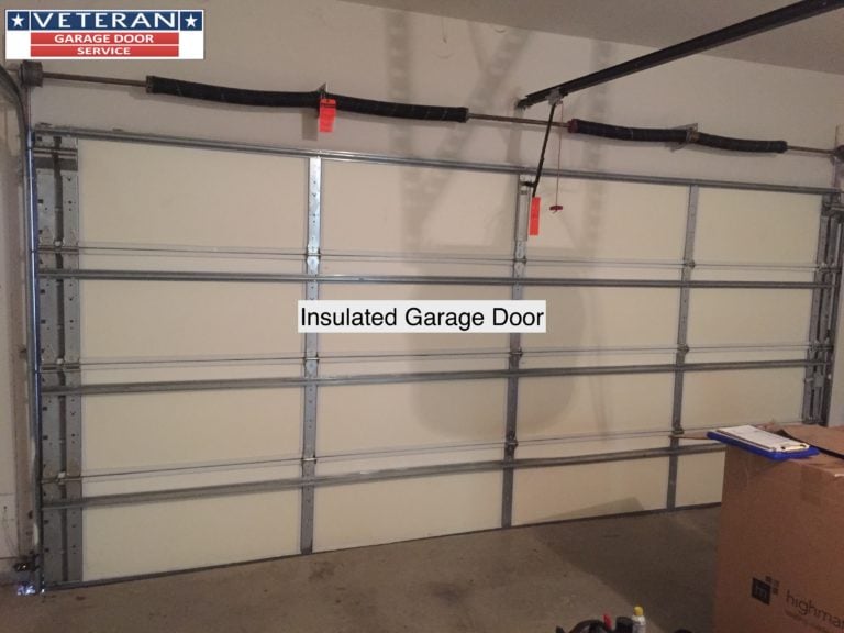 What will be the R-Value of my garage door if I add insulation