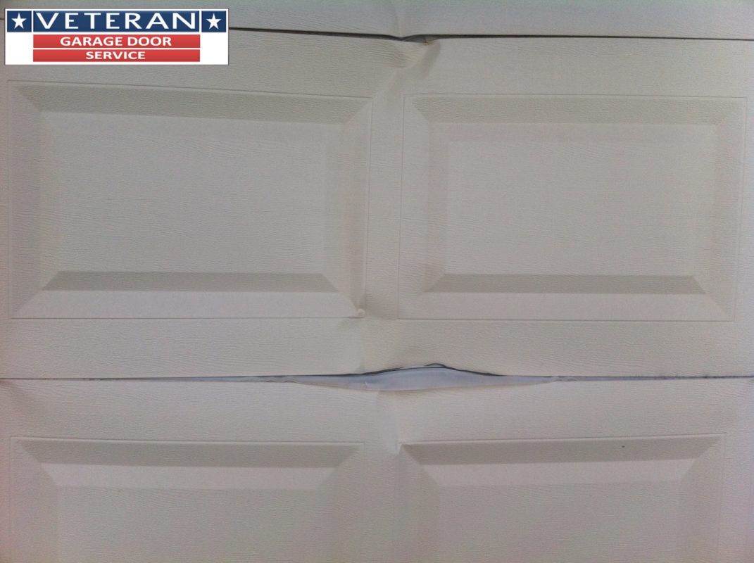 Can I repair a hole in my garage door