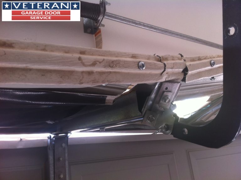 Can I repair a hole in my garage door