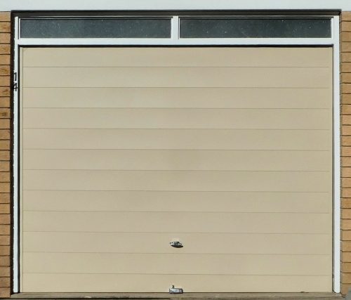 A garage door with simple design but more expensive