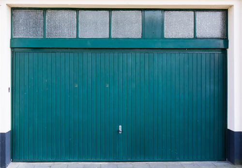 Single-panel garage door that needs five months for spring replacement