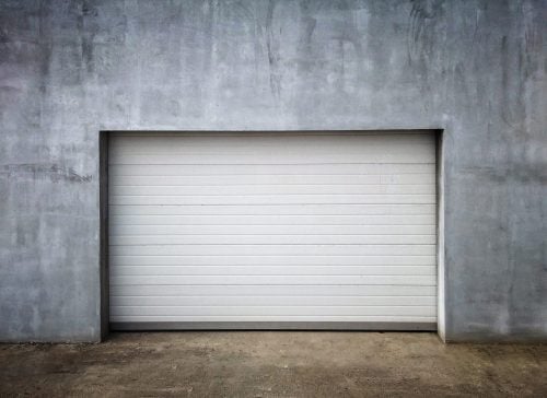 Modern looking garage door that is already insulated