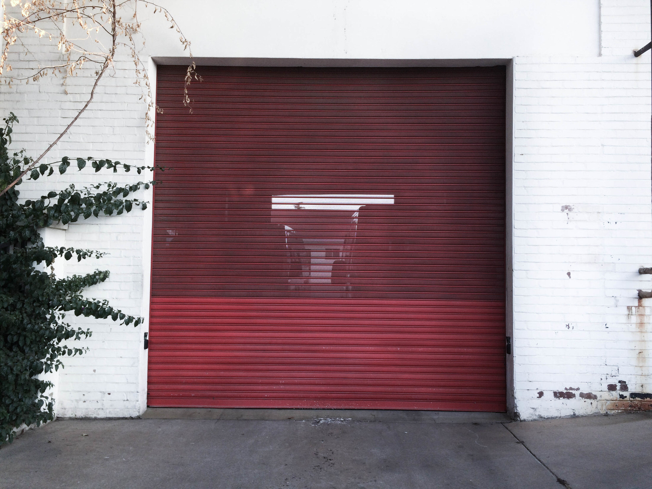 Old garage door with springs that needs to be replaced