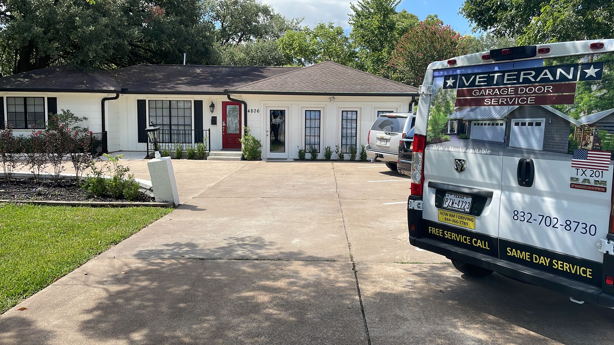 Veteran Garage Door Repair in Pearland, Texas No Trip Charge 832