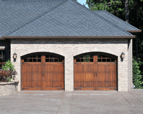 Stain Wood Garage Door