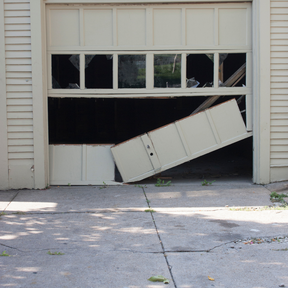 Damaged Garage Door Panels