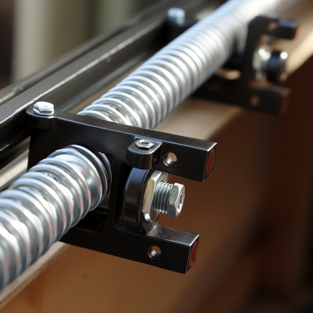 two sturdy winding bars, used for adjusting the tension in garage door springs