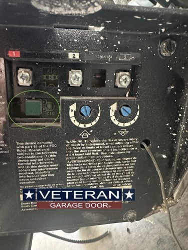 veteran garage door liftmaster green learn button 890 max