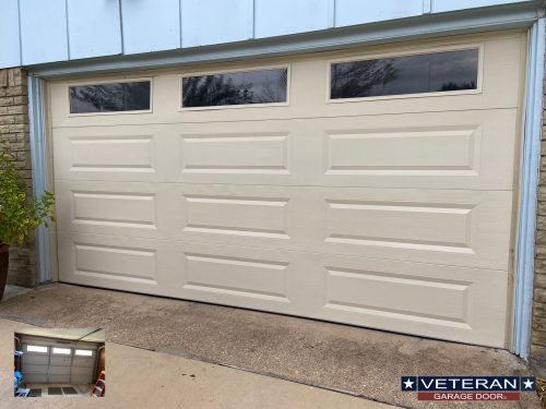 veteran garage door repair clopay T50L new section install