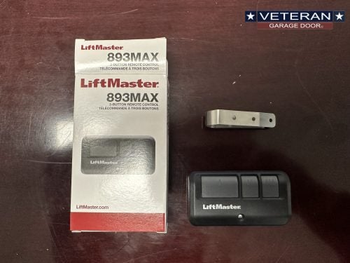 veteran garage door Liftmaster 893Max Remote