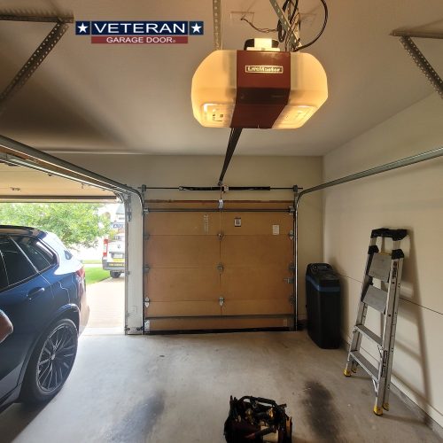 veterangaragedoor.com liftmaster 87504 garage door opener install spring Tx