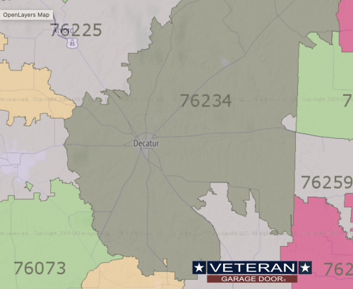 decatur texas map