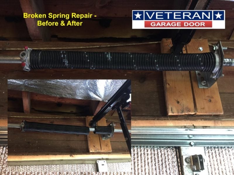 Broken Spring Repair Before After