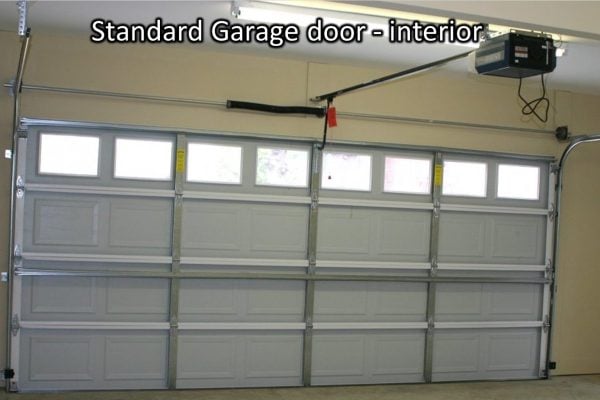 Photo 1 – One layer Garage door from the inside no insulation