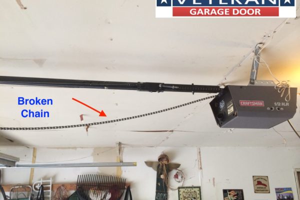 garage door opener chain broke