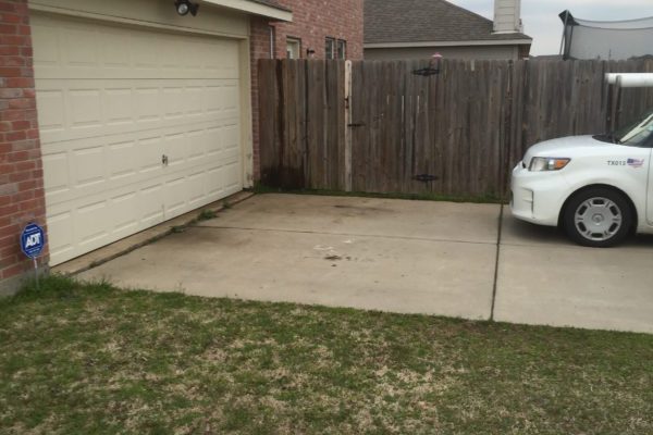 garage door space outside